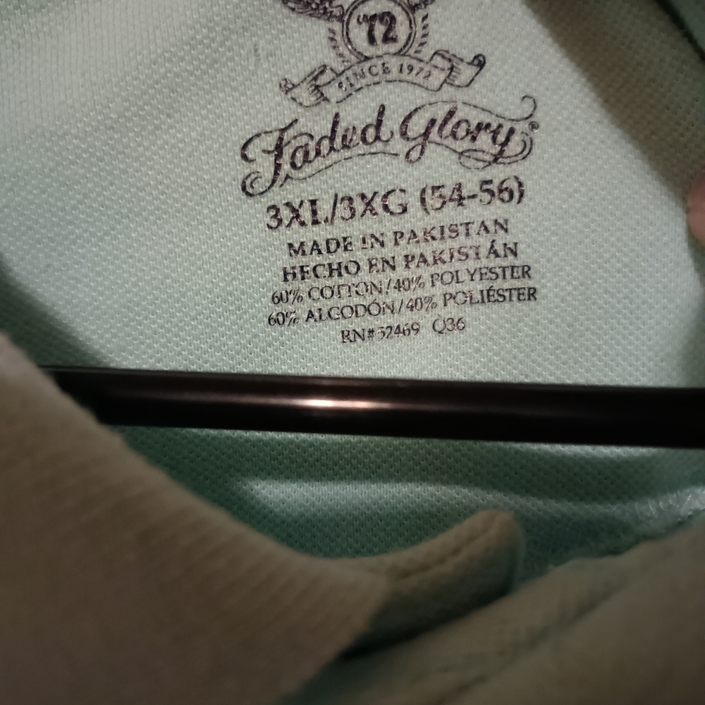 EUC Faded GLory Mens Polo